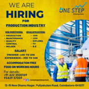 Production Related Jobs at Onestep Enterprises 